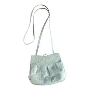 Vintage Magnum California Green Snake Skin Purse